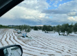Máquinas quitanieves tienen que eliminar el granizo caído en municipios de Albacete o Cuenca