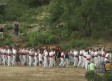 El Cristo del Sahúco vuelve "a la carrera" a Peñas de San Pedro