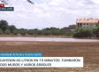 Daños en Tarazona tras una tormenta de 60 litros en menos de 15 minutos
