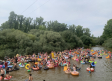 Unas 700 personas descienden el río Alberche en flotador
