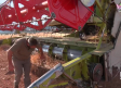 El proceso de la cosecha de cereal en la finca Dehesa Ardales de Los Yébenes