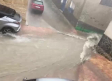 Calles como ríos en la localidad albaceteña de Carcelén tras una fuerte tromba de agua