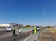 Restablecido el tráfico en la CM-4000, en Talavera, tras retirar una torreta con riesgo de caída