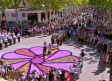Multitudinaria ofrenda floral a la Virgen de los Llanos en la Feria de Albacete