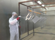 La última tecnología para pintar y lacar material industrial en una empresa en Huecas