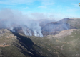 Cuarto día de lucha contra el fuego en el paraje del Pico del Lobo