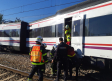 Suspendidos dos servicios entre Guadalajara y Madrid por el descarrilamiento de un tren de cercanías