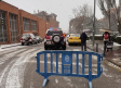 La nieve obliga a cerrar el tráfico varias calles en Cuenca capital