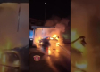 Se incendia un coche eléctrico mientras recargaba la batería en una gasolinera de Toledo