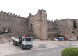 En marcha los trabajos de desescombro de la torre del castillo de Escalona que se derrumbó en marzo