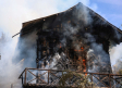 Incendio en la Casa de Corcho del parque de la Vega de Toledo, casa del guarda del siglo XIX