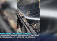 La cubierta de la Casa de Corcho de Toledo, totalmente destruida