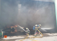 Extinguido el incendio originado en una nave en Villanueva de Alcardete