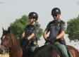 El grupo de caballería de la Guardia Civil vigila el campo