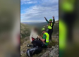 Rescatan con un helicóptero a dos jóvenes desorientadas en el Puerto de la Pesquera