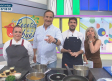 Consomé de otoño con un crujiente de setas