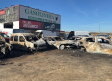 Incendio de ocho vehículos en un taller mecánico de Mocejón