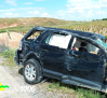 Cuatro heridos, dos graves, en la colisión entre un camión y un turismo en Daimiel