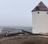 Un fotógrafo capta el momento en que el viento rompe las aspas de un molino en Mota del Cuervo