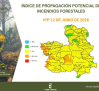 Precaución en el medio natural: este 12 de junio hay riesgo muy alto de incendio en el oeste de la región
