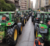 Agricultores de Albacete, Cuenca y Guadalajara protestan en el puerto de Valencia