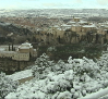 La nieve tiñe de blanco la Serranía Alta de Cuenca y aparece por primera vez este año en la capital