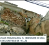 Precintada una vivienda de Hellín por la caída de una tapia de una casa antigua