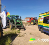 Herido un parapentista al estrellarse contra un tractor en Tomelloso (Ciudad Real)