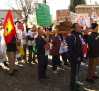 Protesta por el fin de la moratoria para macrogranjas porcinas en Castilla-La Mancha