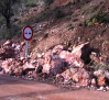 Reabierta al tráfico la CM-412 tras haber quedado cortada por un desprendimiento de rocas