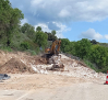 Avanzan las obras de la carretera de Brihuega que lleva a los campos de lavanda