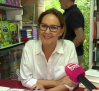 María Dueñas en la feria del libro de Madrid