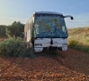 Accidente de un autobús escolar en Pozuelo de Calatrava: los alumnos han resultado ilesos