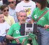 Más de 500 personas participan en Toledo en la marcha contra la ELA
