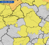 Avisos por tormentas en el Valle del Tajo, Montes de Toledo y Sierra de San Vicente