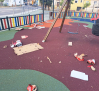 Denuncian actos vandálicos en un parque infantil de Fontanar