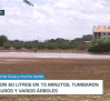 Daños en Tarazona tras una tormenta de 60 litros en menos de 15 minutos