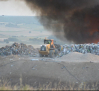 Incendio en un vertedero de Cuenca