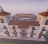 La Casa de las Torres en Tembleque, Toledo representada en Minecraft