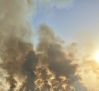 El viento complica las labores de extinción del incendio forestal en Navalmoralejo (Toledo), en nivel 2