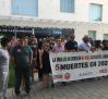 Concentración de protesta por los dos últimos accidentes laborales mortales registrados en Albacete