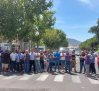Los trabajadores de Eserman cortan el acceso a las instalaciones de Repsol Química