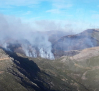 Cuarto día de lucha contra el fuego en el paraje del Pico del Lobo