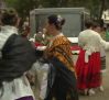 Los vecinos de Bonete se visten con sus trajes típicos para la misa manchega