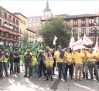 Concentración de los bomberos forestales del GEACAM