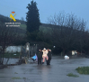 Rescatada en Alcolea de Tajo (Toledo) una mujer de su vivienda inundada