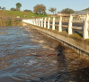 El río Guadiana alcanza los 5 metros de altura en Puebla de Don Rodrigo y el Bullaque los 3,5 metros en Luciana