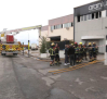 Un incendio provoca el derrumbe de la cubierta de una nave en Ontígola (Toledo)