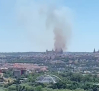 Incendio forestal en los terrenos de la Academia de Infantería de Toledo