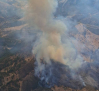 Cortada una carretera en Calzada de Calatrava por el humo de un incendio